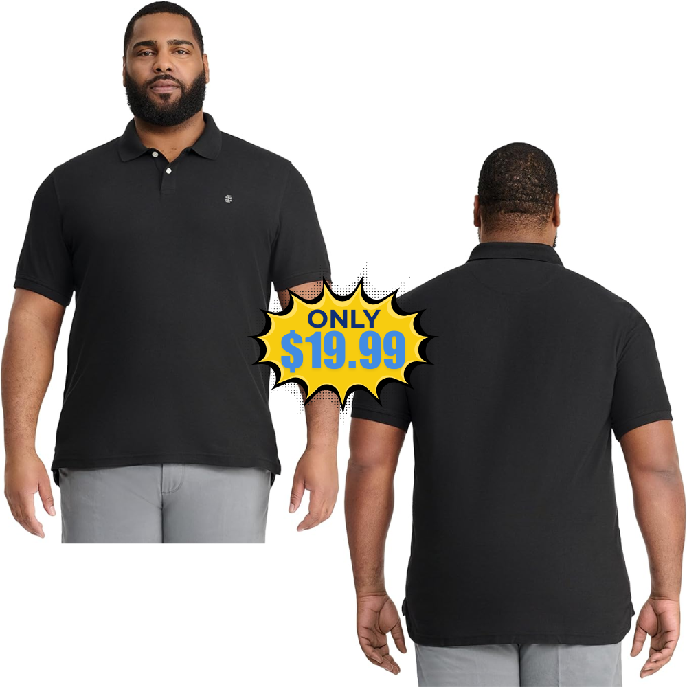 Izod Men’s Short Sleeve Polo Shirt Deal: Save 60%