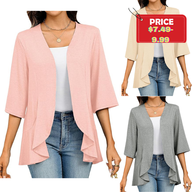 Open Front Kimono Cardigan Sale: Save 50%