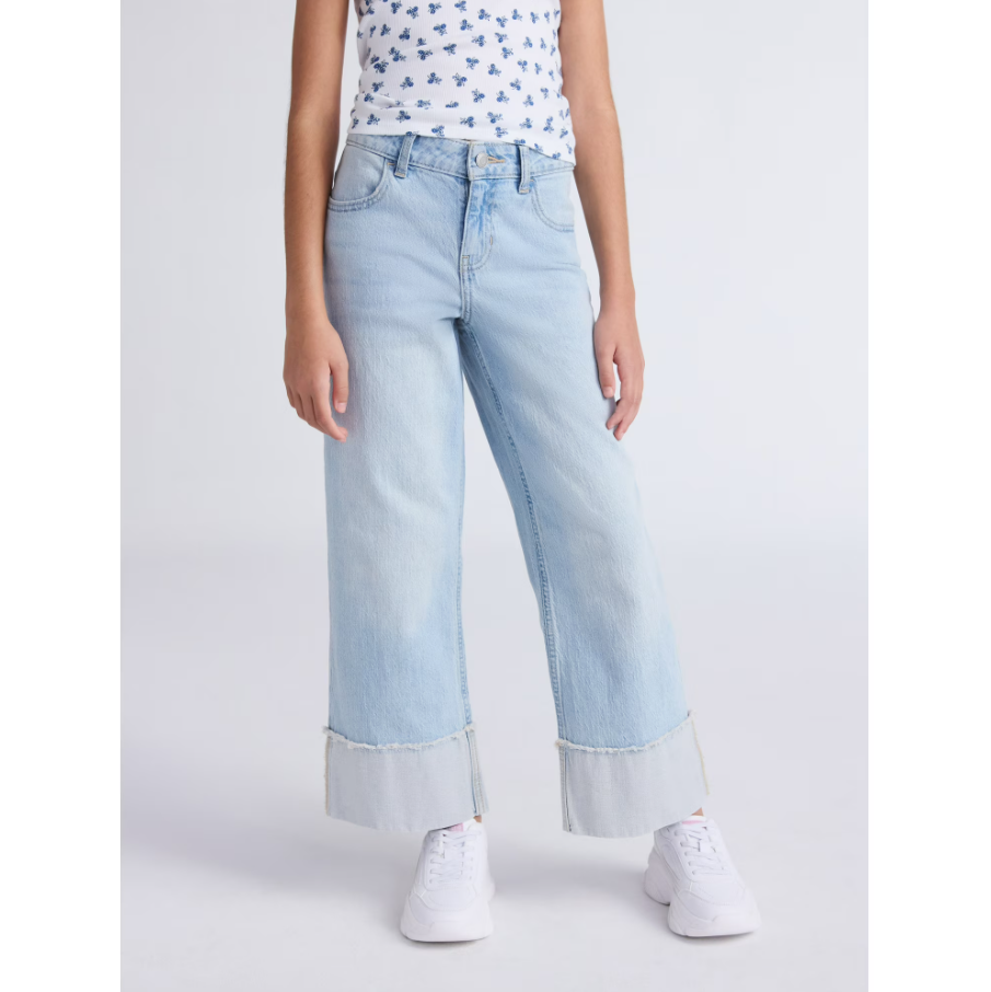 Weekend Academy Girls Cuffed Hem Jeans Deal: Save $9.34 at Walmart