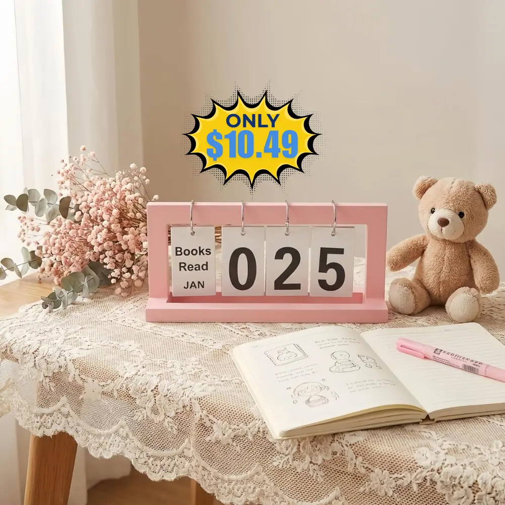 Wooden Reading Counter Tracker Deal: Save $4.50