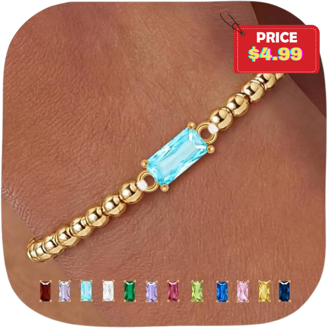 Dainty Birthstone Bracelets Sale: Save 50%