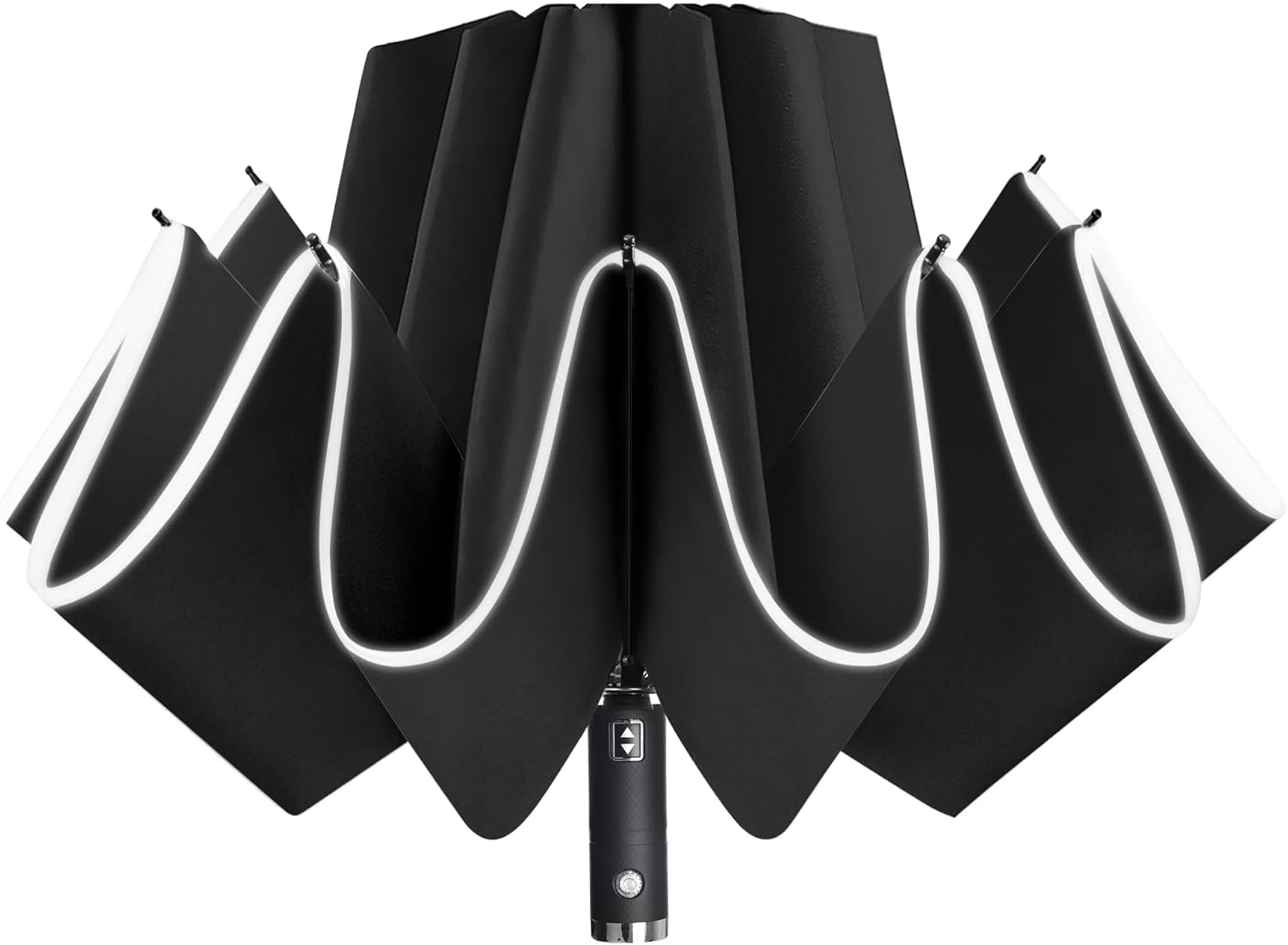 Lejorain Folding Reverse LED Umbrella on Amazon – auto open/close compact travel umbrella