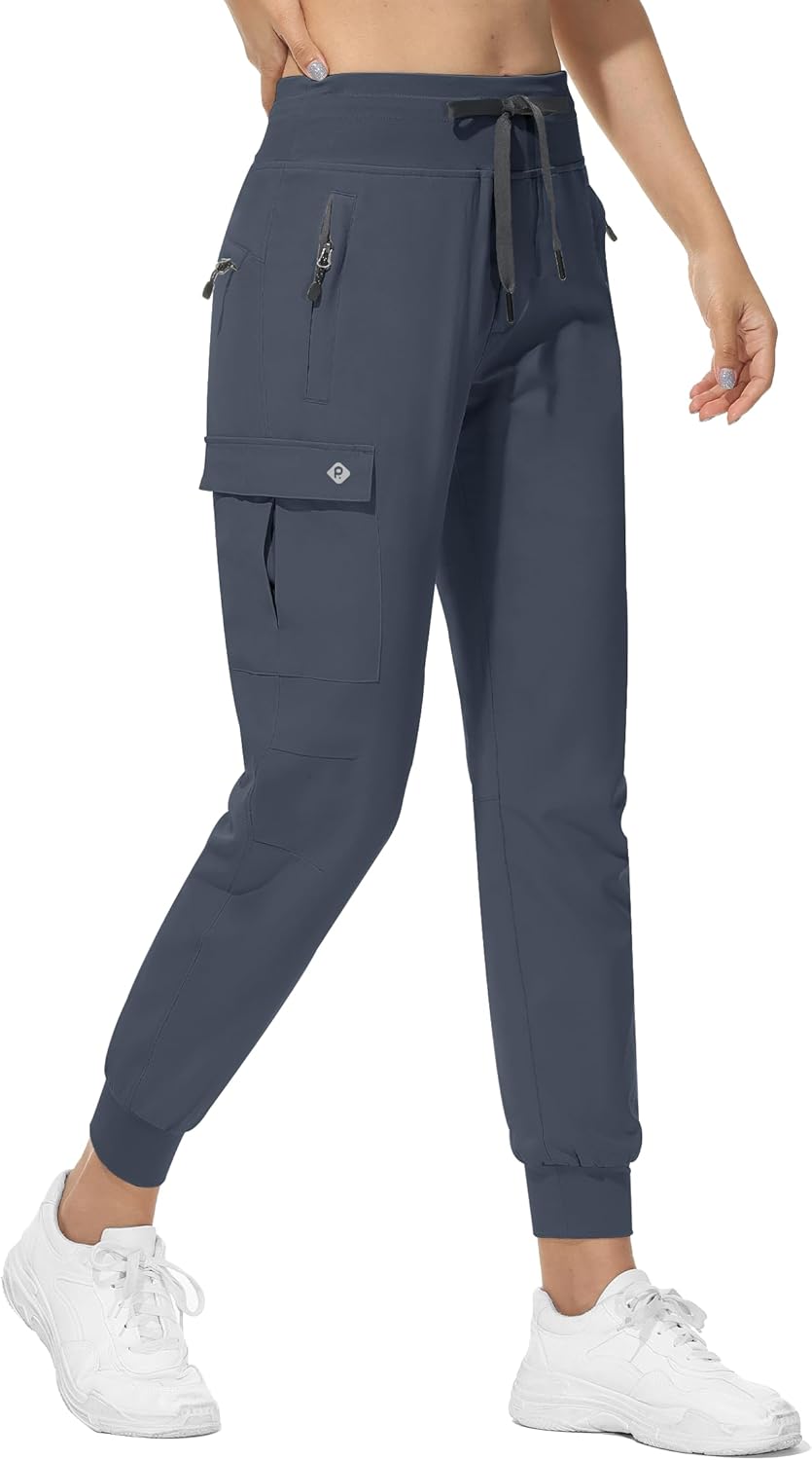RlaGed Women’s Lounge Cargo Hiking Pants Lightweight Joggers deal at Amazon