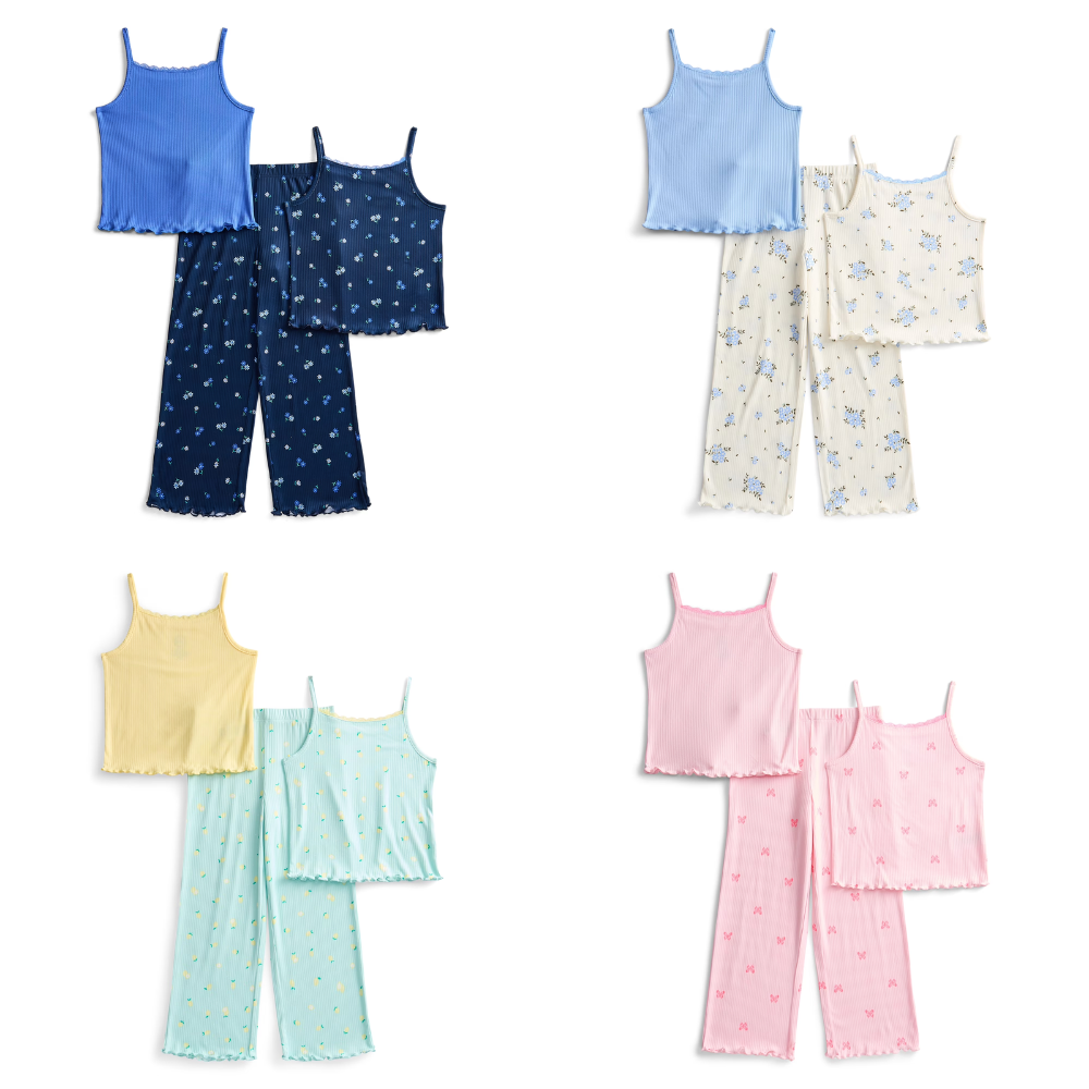 Wonder Nation Girls Tank Tops and Pants Sleep Set Deal at Walmart: Save $3.00