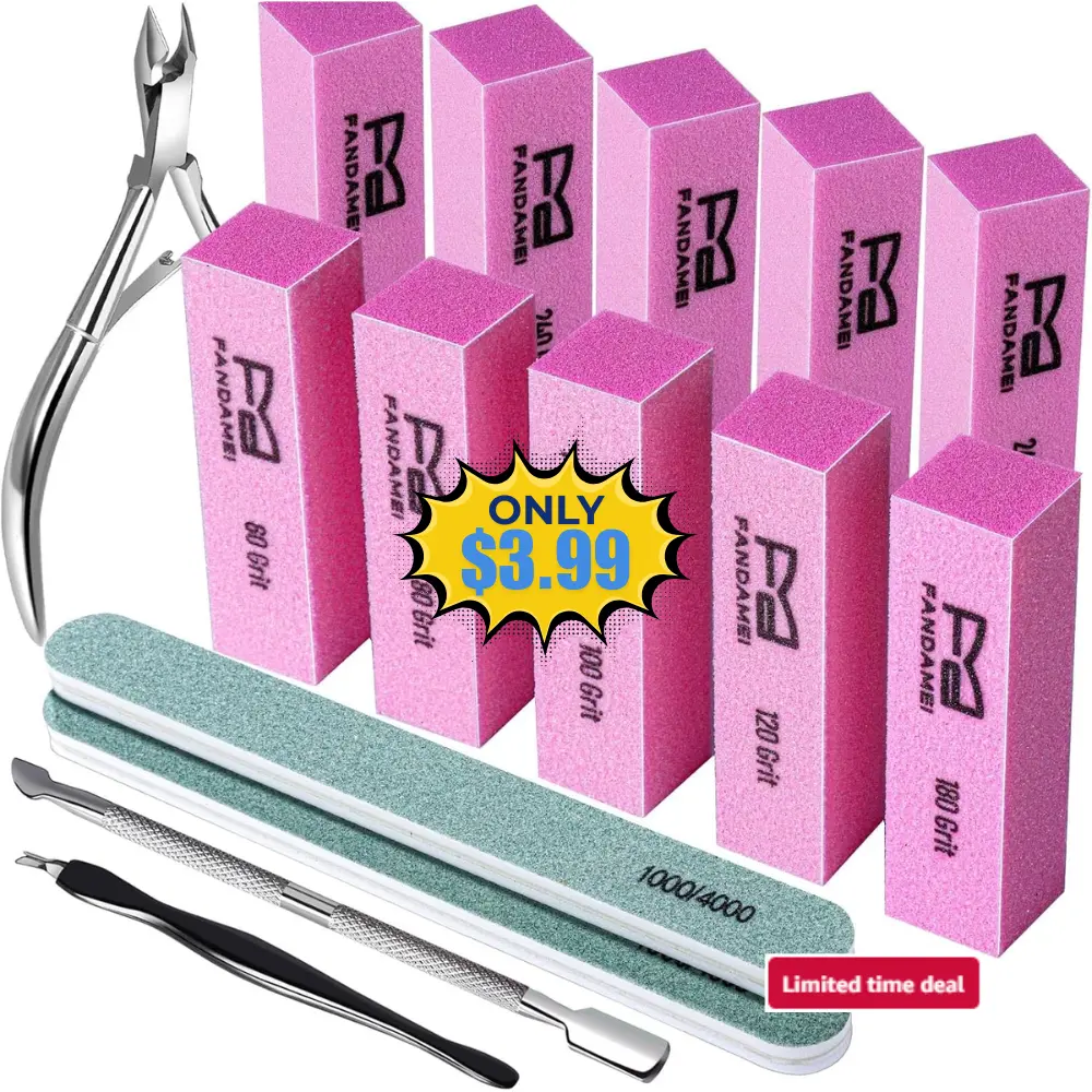 FANDAMEI Nail Buffer Block Deal: Save 50%