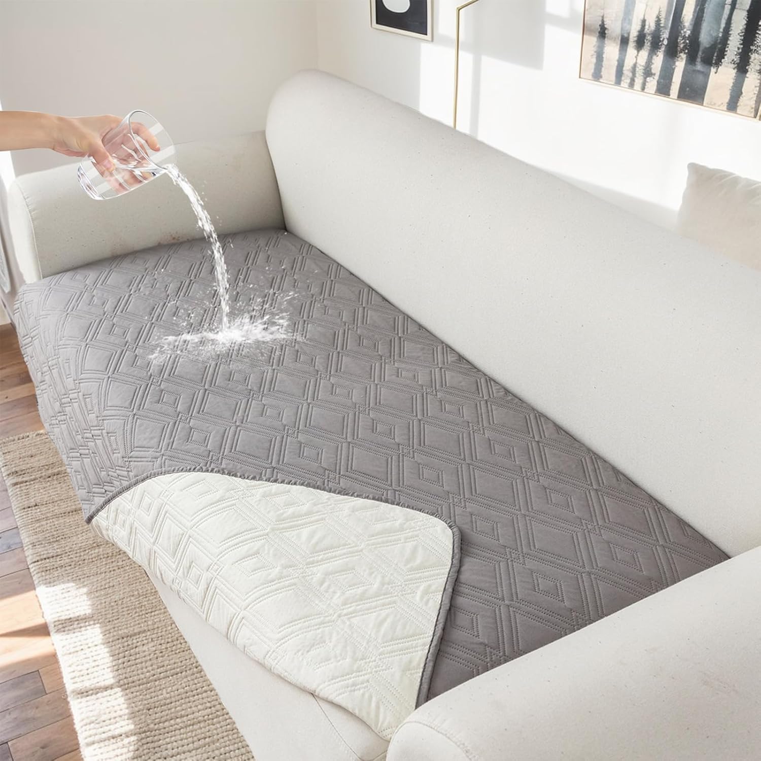 Genina 100% Waterproof Couch Cover for 4 Only $41.99 at Amazon