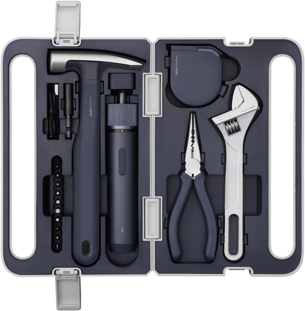 HOTO 18-Piece Tool Kit with electric screwdriver and bits on Amazon