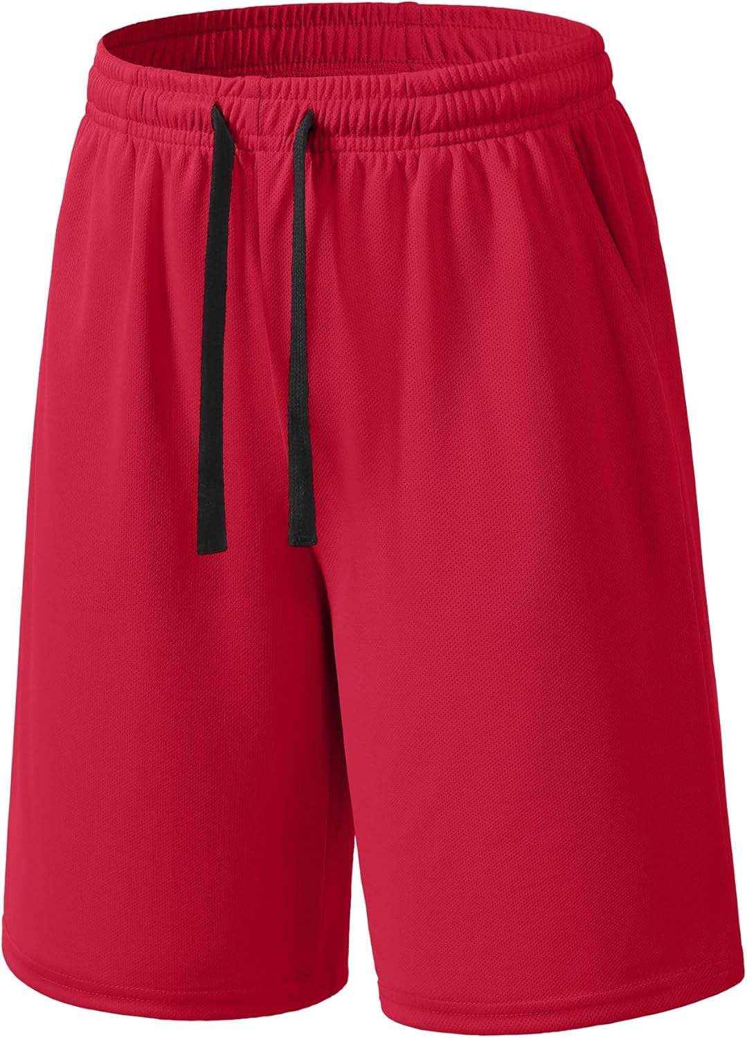 Auranso Boys Athletic Shorts Red Mesh Basketball Soccer Sports Clothes on Amazon