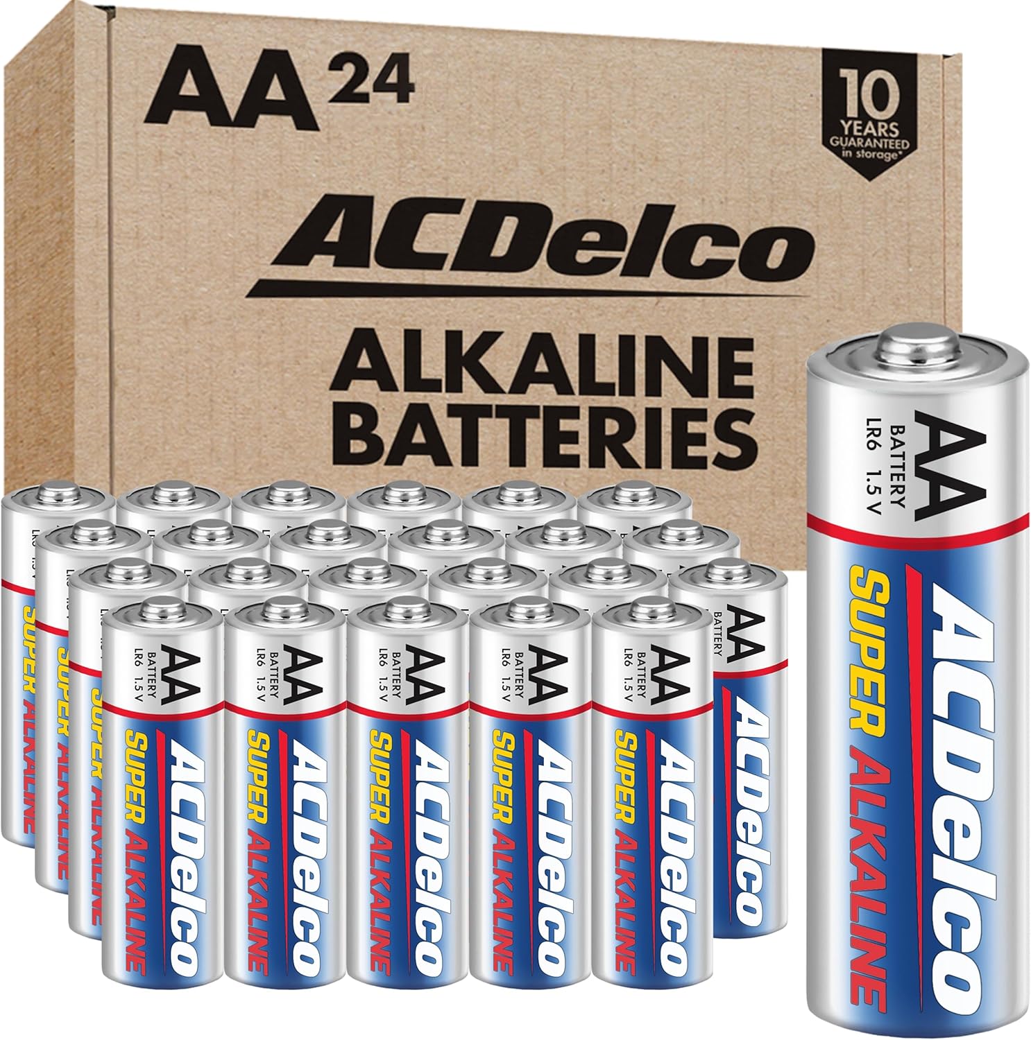 24-Count ACDelco Maximum Power Super Alkaline AA Batteries Deal