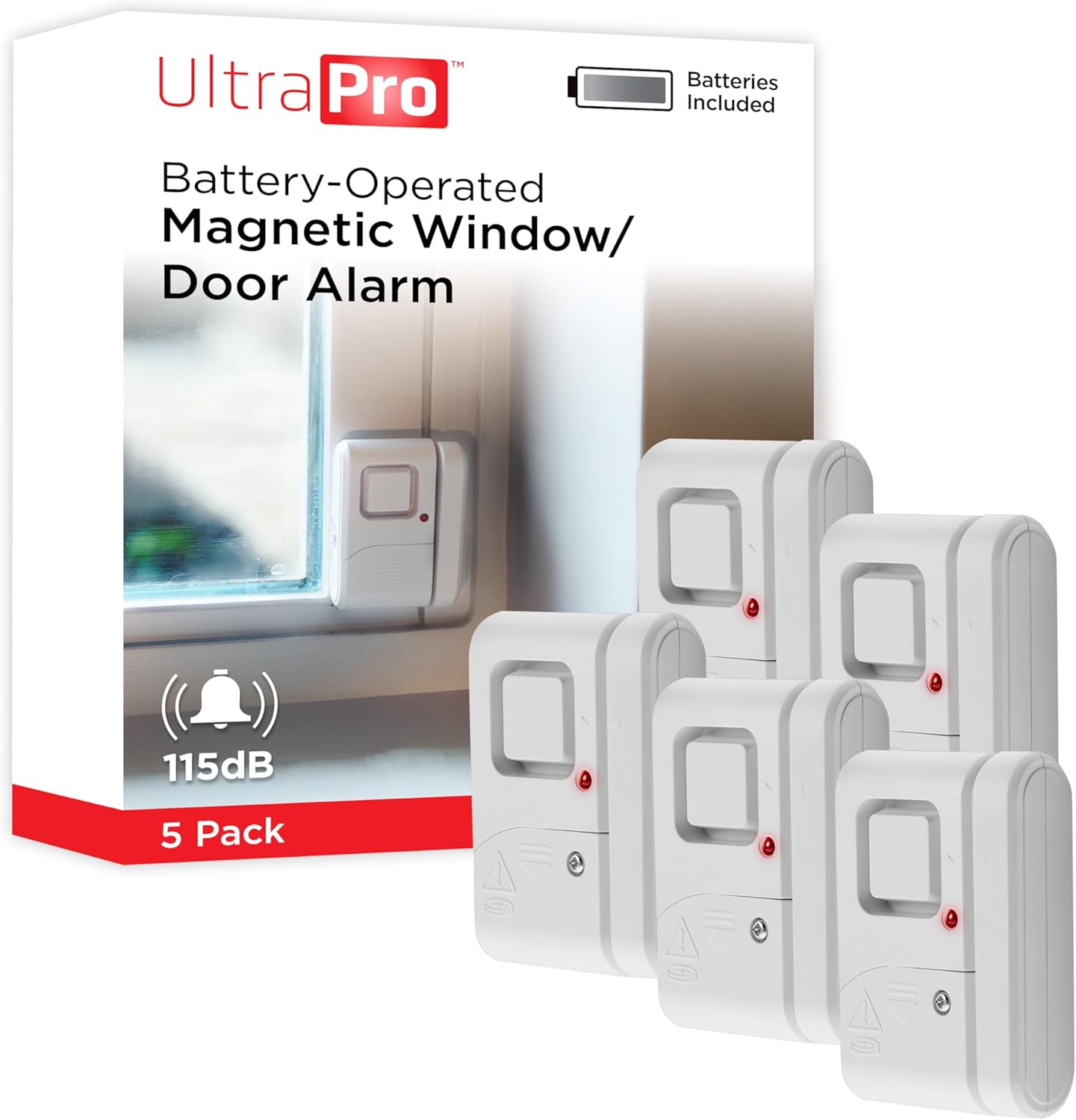 5-Pack UltraPro Personal Security Window and Door Alarm Deal