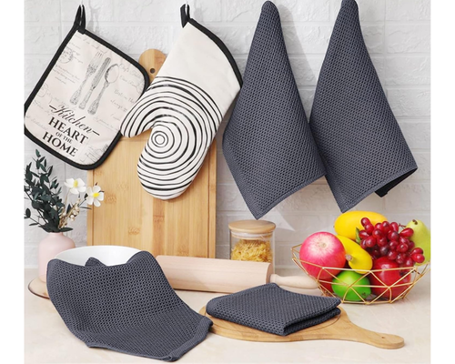 6-Pack 12″ x 12″ 100% Cotton Waffle Weave Kitchen Dish Cloths Deal
