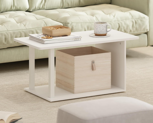2-Tier Modern Coffee Table with Open Shelf Deal