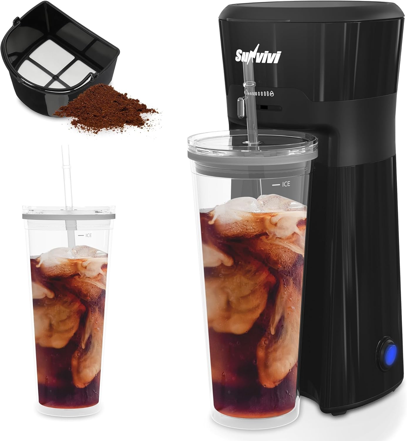 SUNVIVI 20 Oz Iced Coffee Maker Only $38.99 (Reg. $49.99) at Amazon