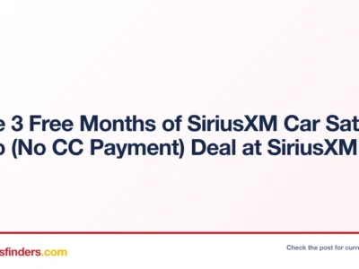 SiriusXM deal card