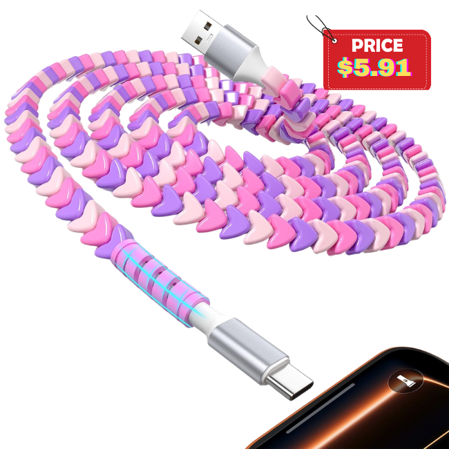 Beaded USB Charger Cable Deal: Save 50%