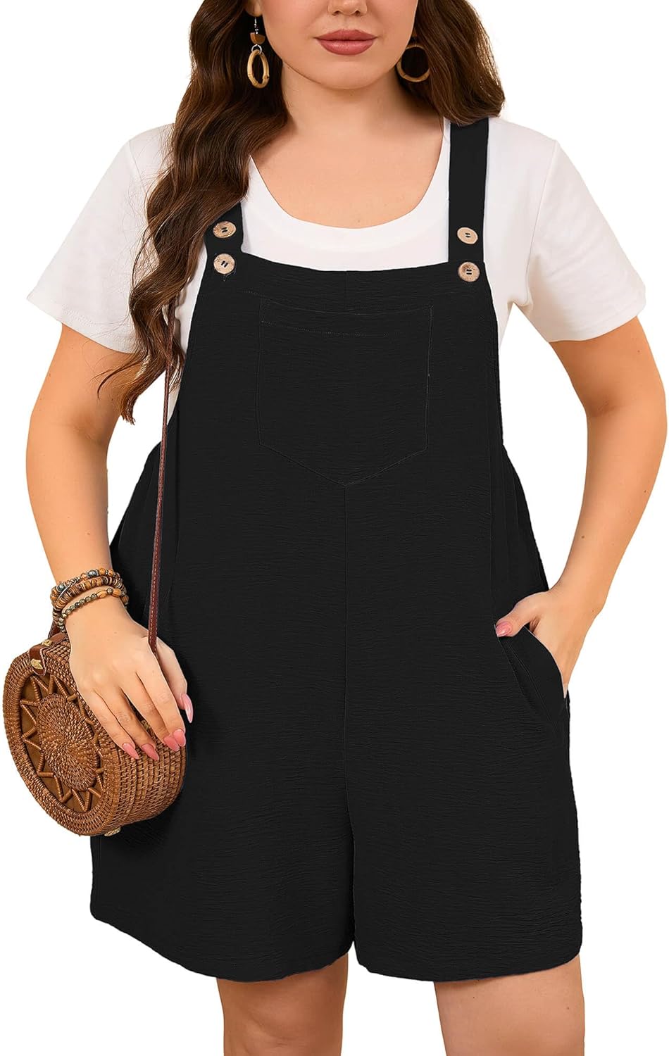 AusLook Plus Size Romper Only $19.99 (Reg. $19.99) at Amazon