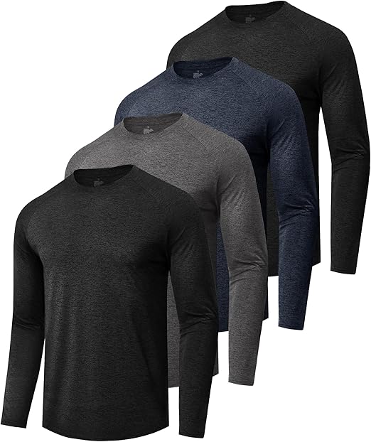 4-Pack Men’s Quick Dry Moisture Wicking Shirts Deal