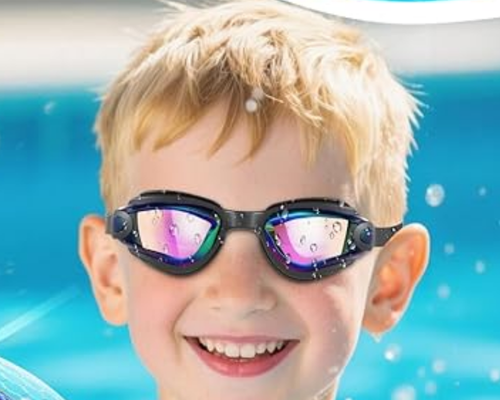 Kids Swim Goggles (With Earplugs & Nose Clip)