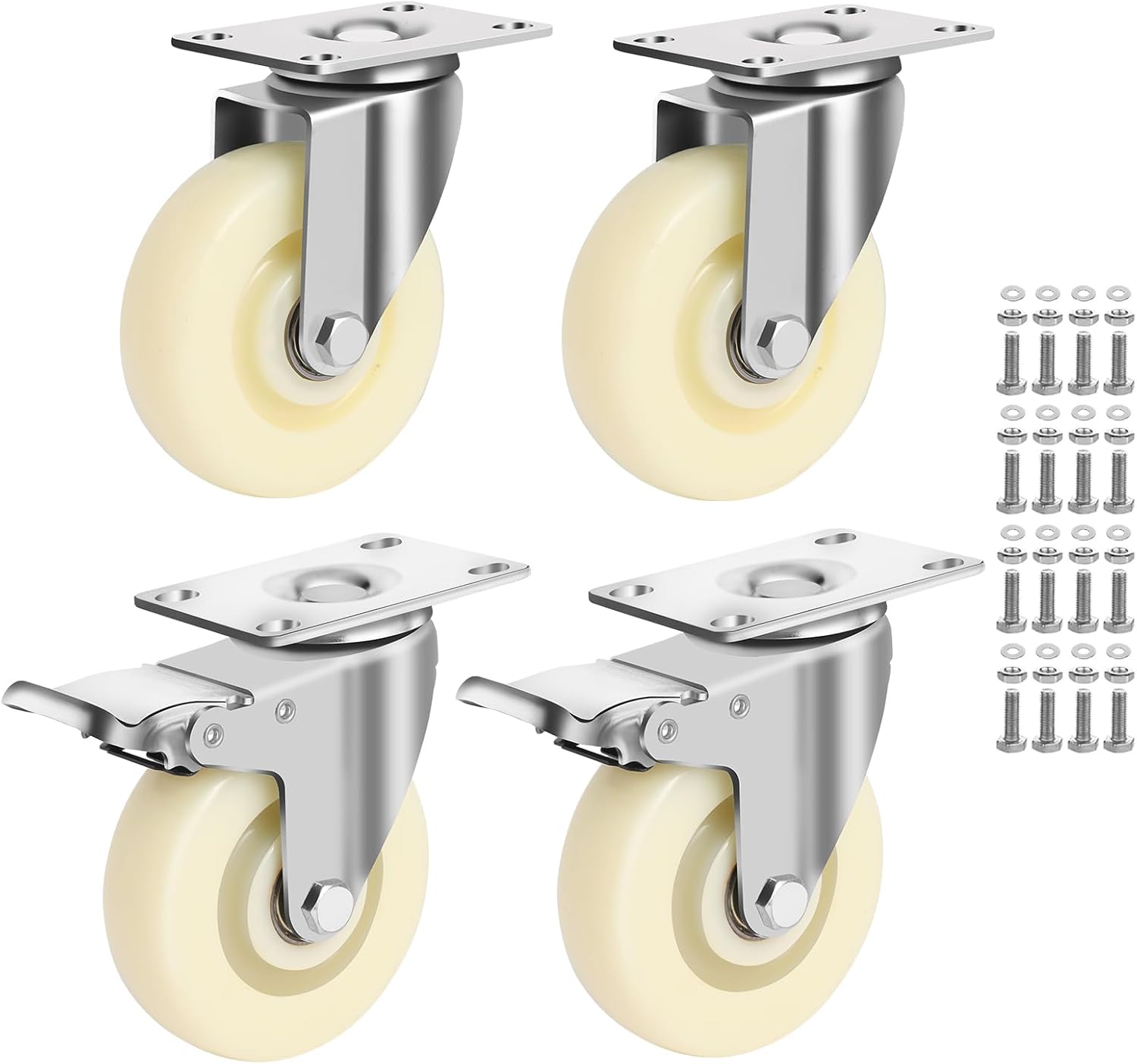 TGHEY 4 Inch Caster Wheels Set of 4 Heavy Duty Only $32.99 at Amazon