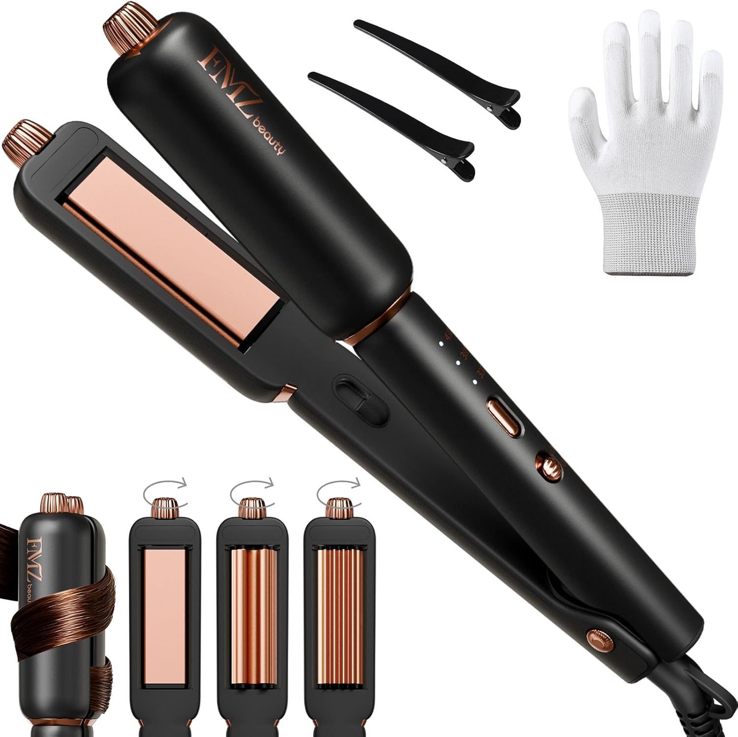 FMZ 4-in-1 Hair Straightener Crimper Curler on Amazon