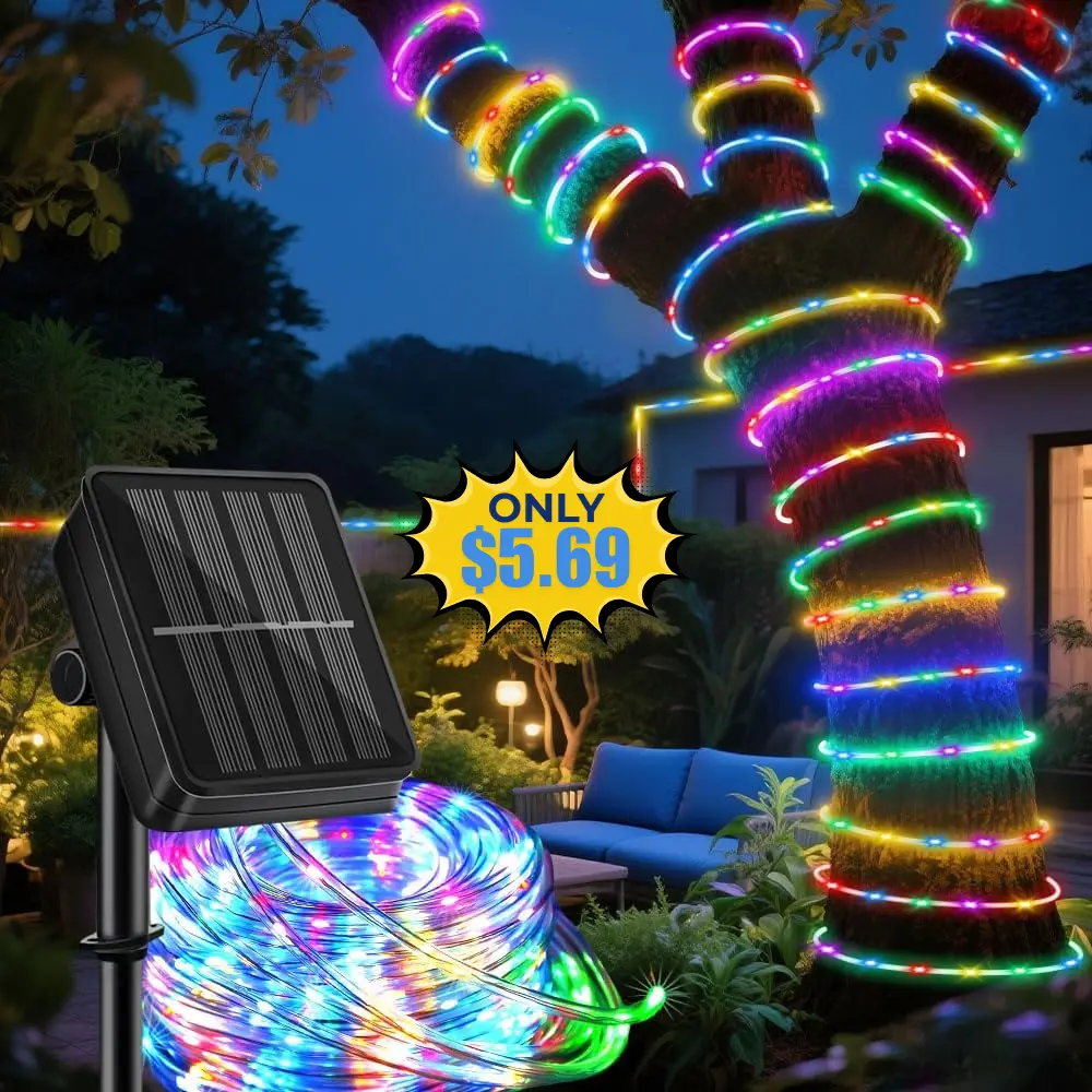 LairtPOW Solar Rope Lights 39FT Deal: Save 5%