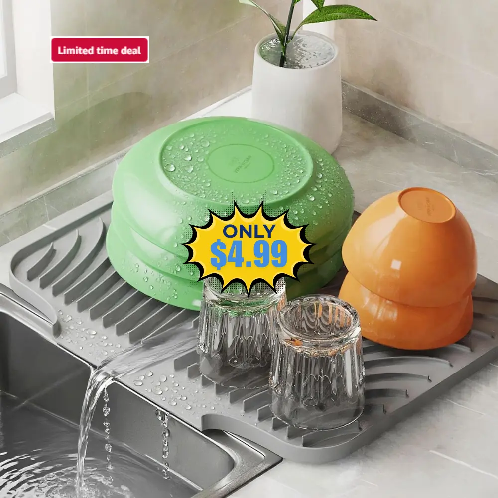Silicone Dish Drying Mat Deal: Save 50%