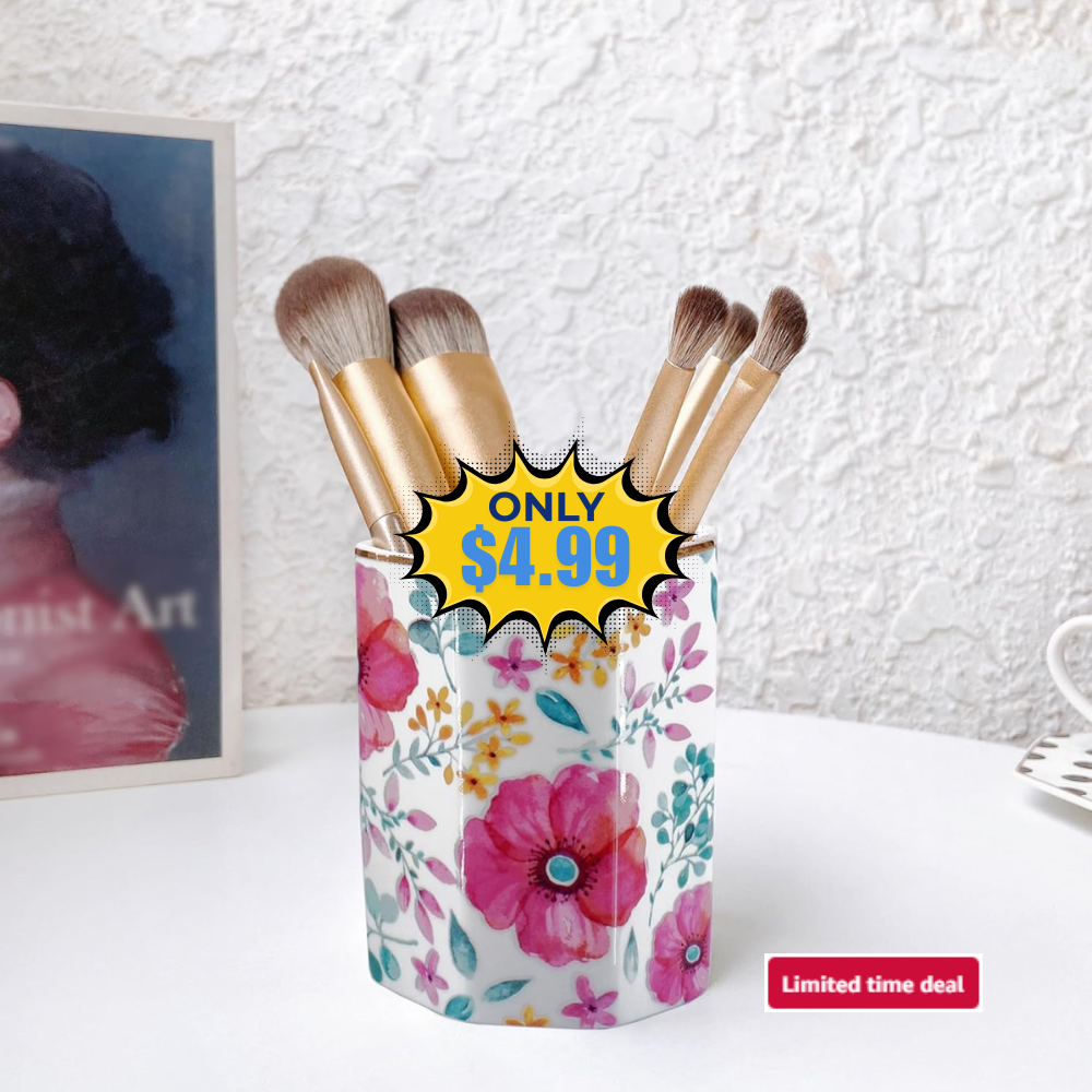 Pen, Makeup Brush Holder Ceramic Deal: Save 50%