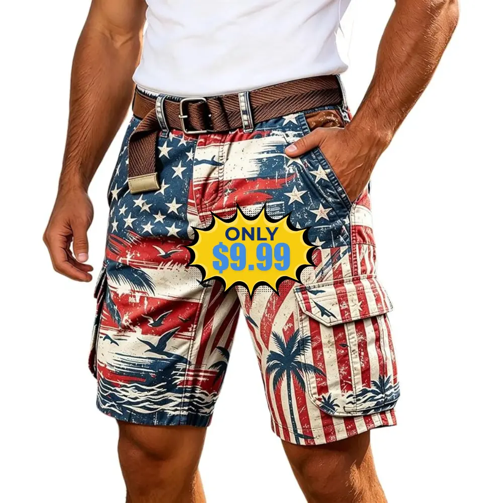 4th of July Cargo Shorts for Men Deal