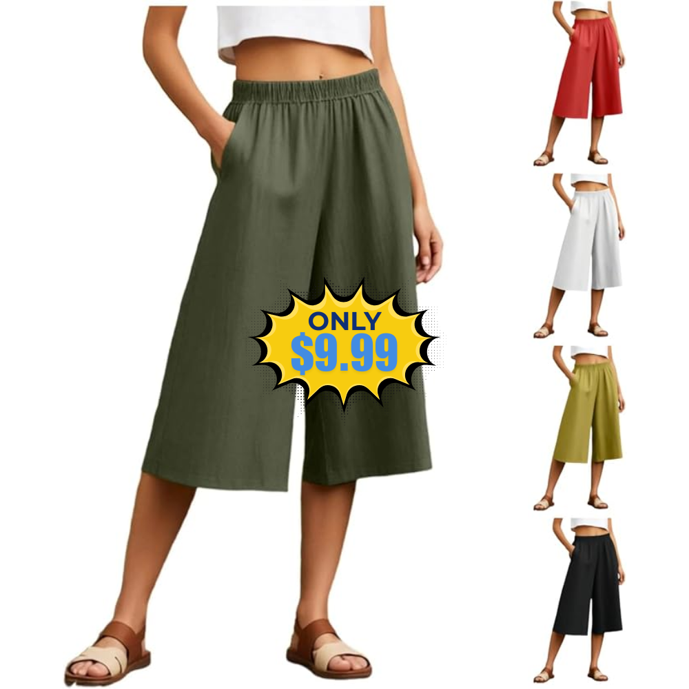 Womens Linen Capri Pants Promo: Save with LUSM4EKB