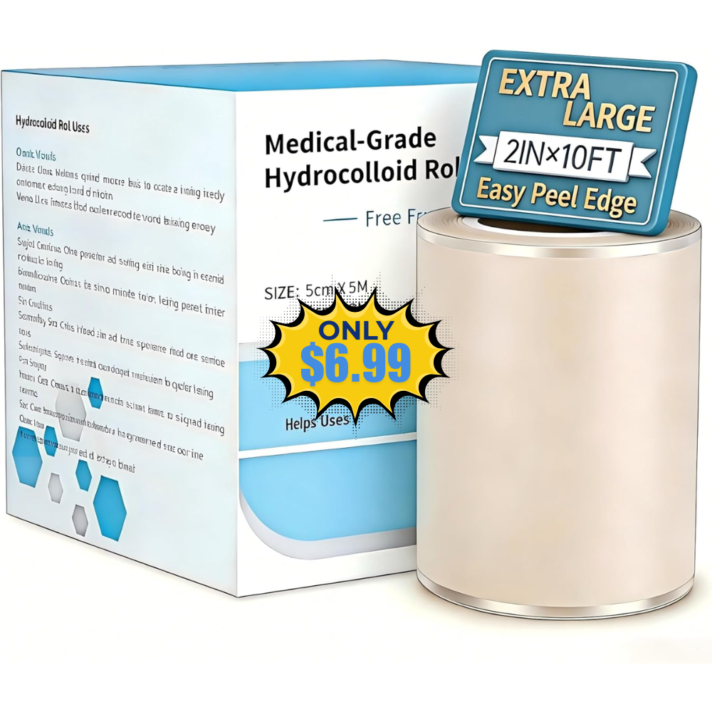Medical Grade Hydrocolloid Roll Deal: Use Promo Code QDGFGJ9D