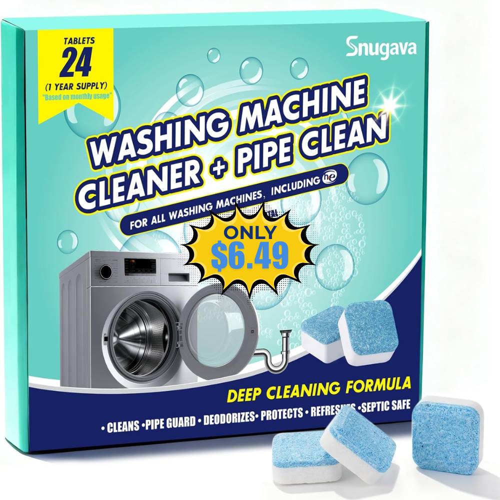 24 Pack Laundry Machine Tub Cleaner Deal: Save 32%