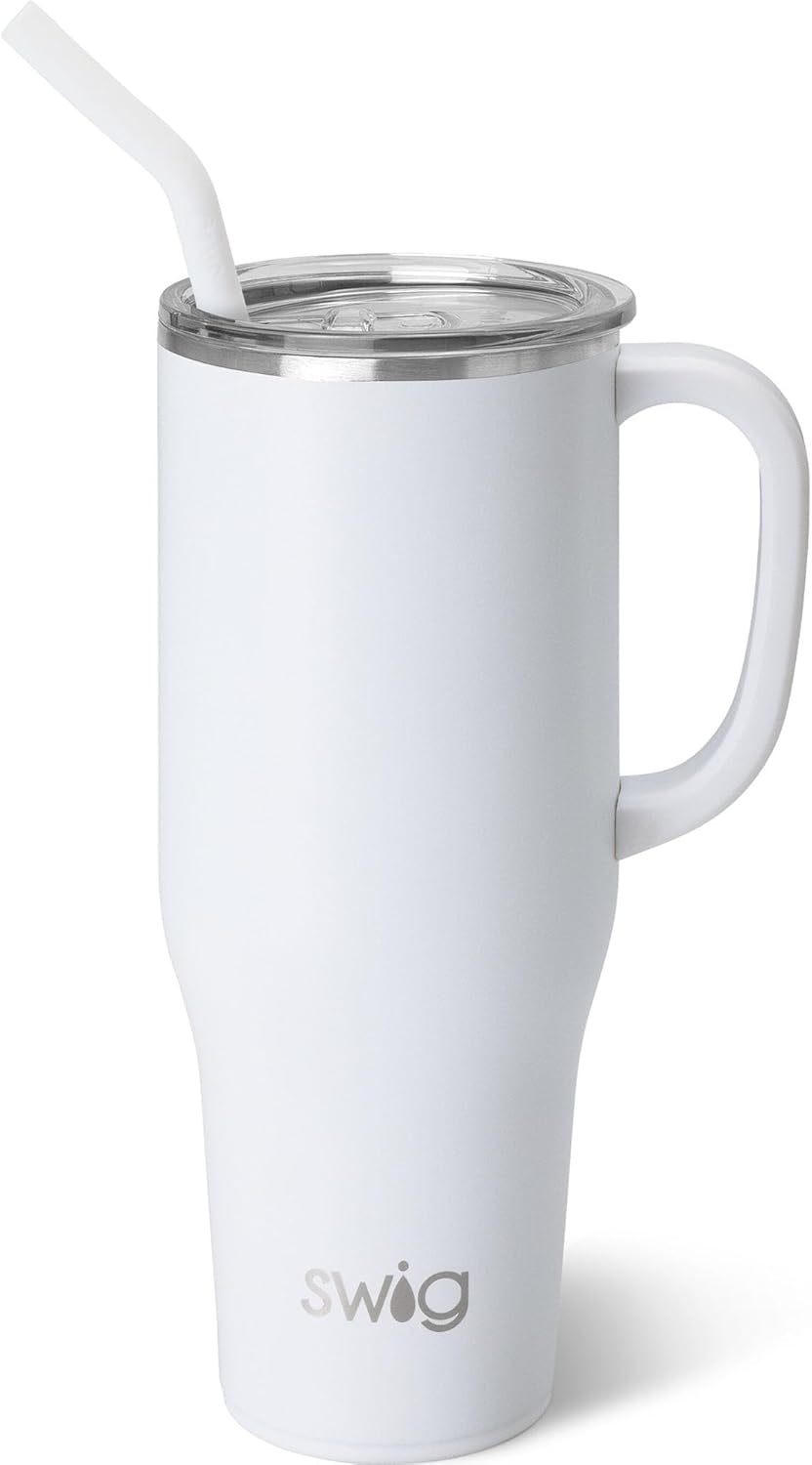 Swig Life 40oz Mega Mug, 40 oz Tumbler with Handle and Straw deal at Amazon