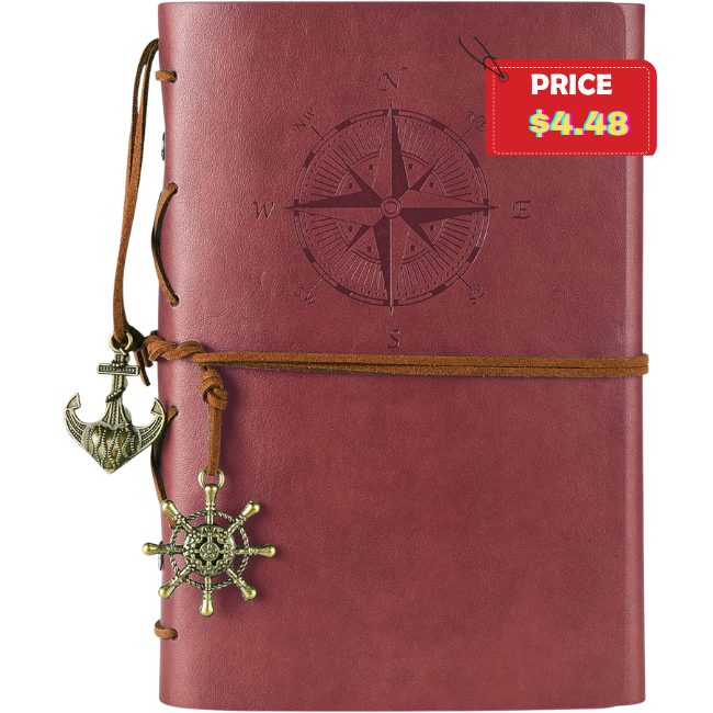 Leather Journal Refillable Deal: Save 50%