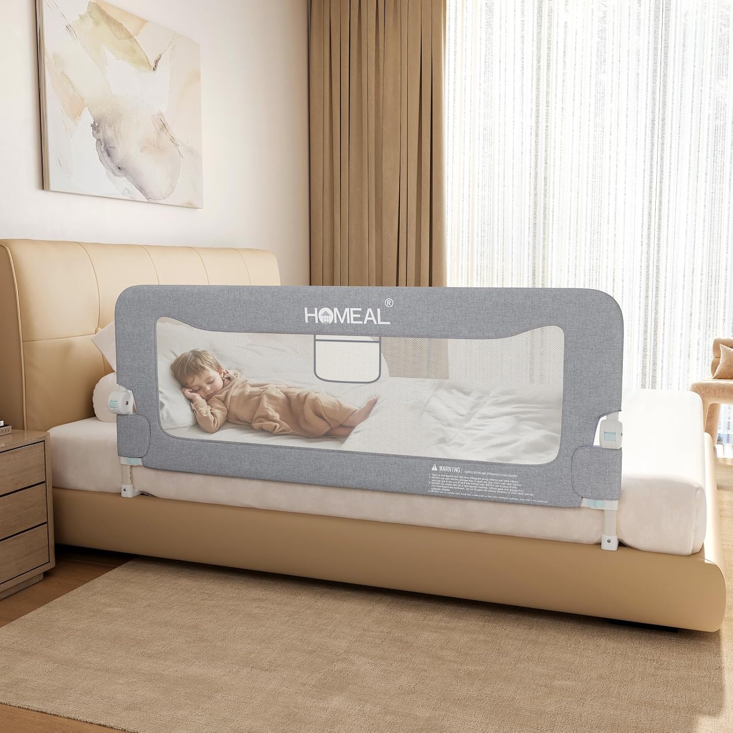 HOMEAL Toddler Bed Rail Only $59.99 at Amazon