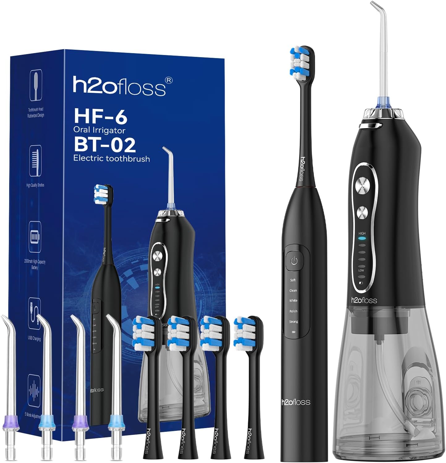 H2ofloss Water Flosser and Electric Toothbrush Combo on Amazon
