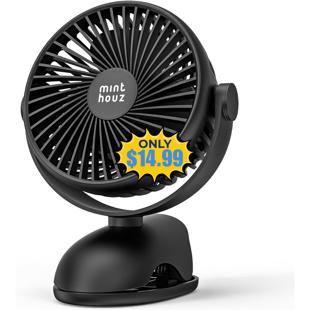 Minthouz Clip on Fan Deal: Save with Promo Code CLIPONFAN