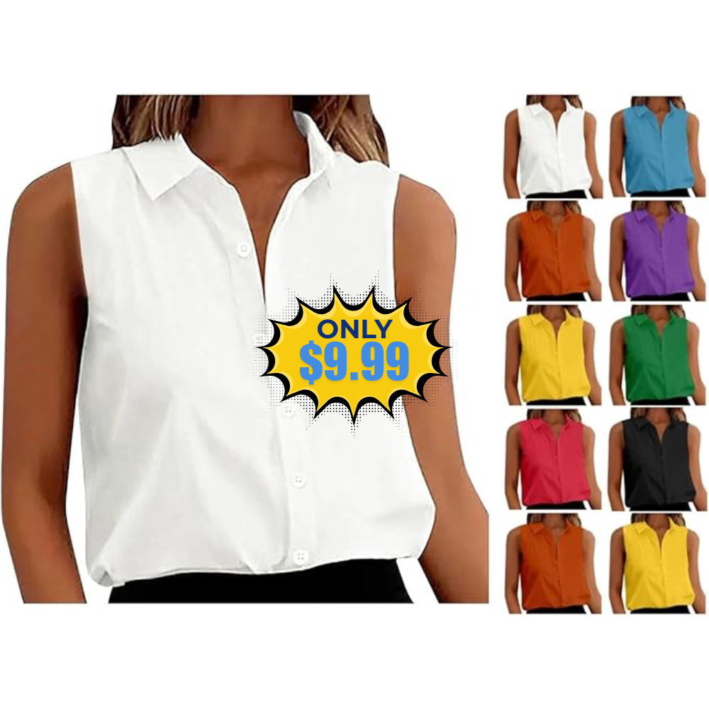 Womens Sleeveless Button Down Shirts Promo: Amazing Price