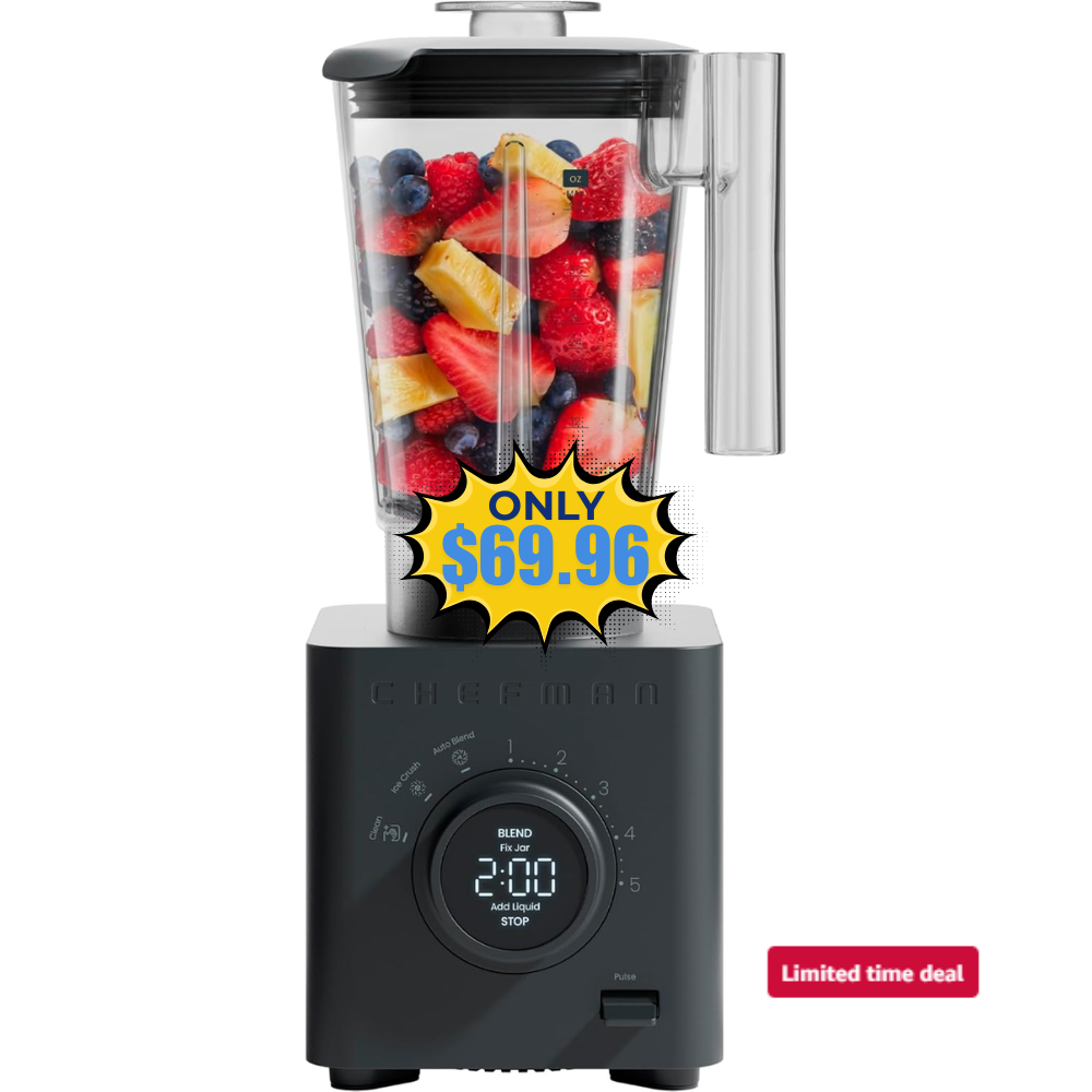 Chefman Obliterator 48 oz Countertop Blender Deal: Save 53%