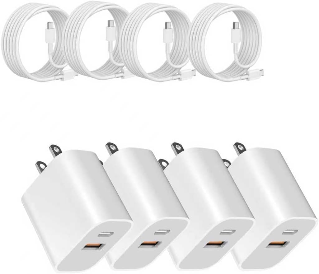 4-Pack Dual-Port USB Wall Chargers Deal
