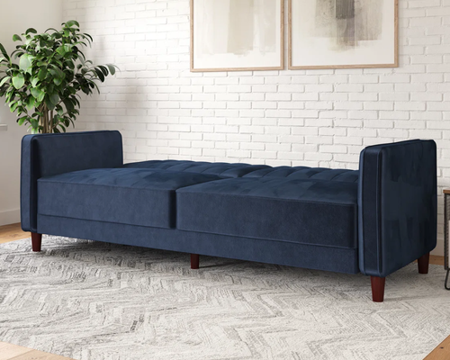 Velvet Square Arm Convertible Sofa Deal at Wayfair: $199.99