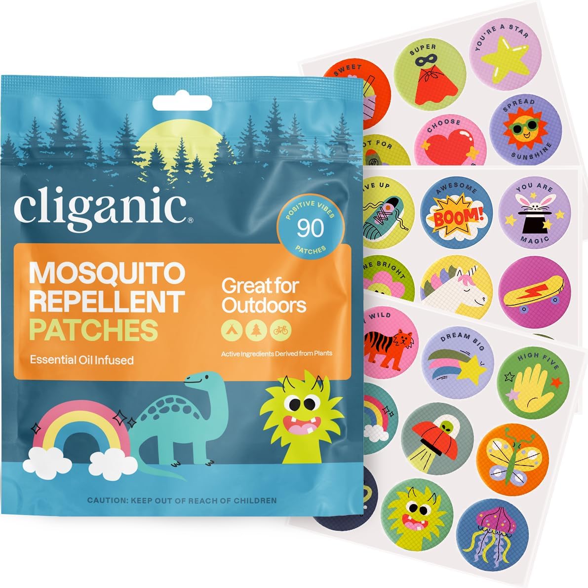 Mosquito Repellent Stickers 90-Count on Amazon