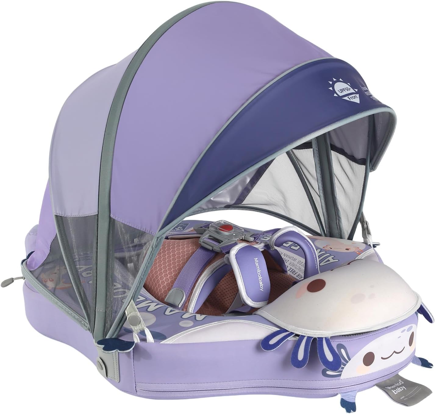Mambobaby No-Flip Baby Pool Float with Canopy & Tail Non-Inf deal at Amazon