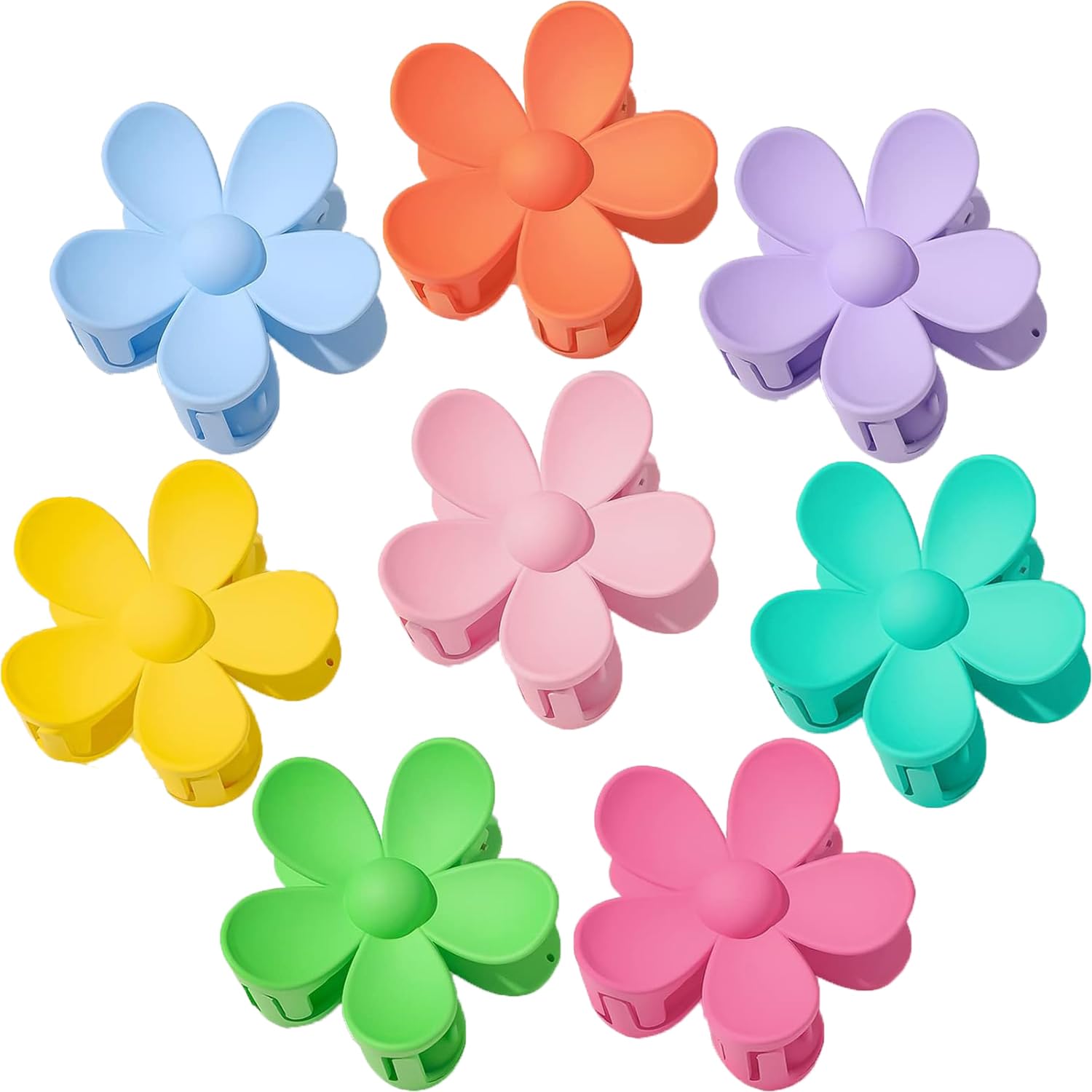 $5.99 Reg $13.99 Hawaiian Flower Hair Clips 8PCS Large Claw deal at Amazon
