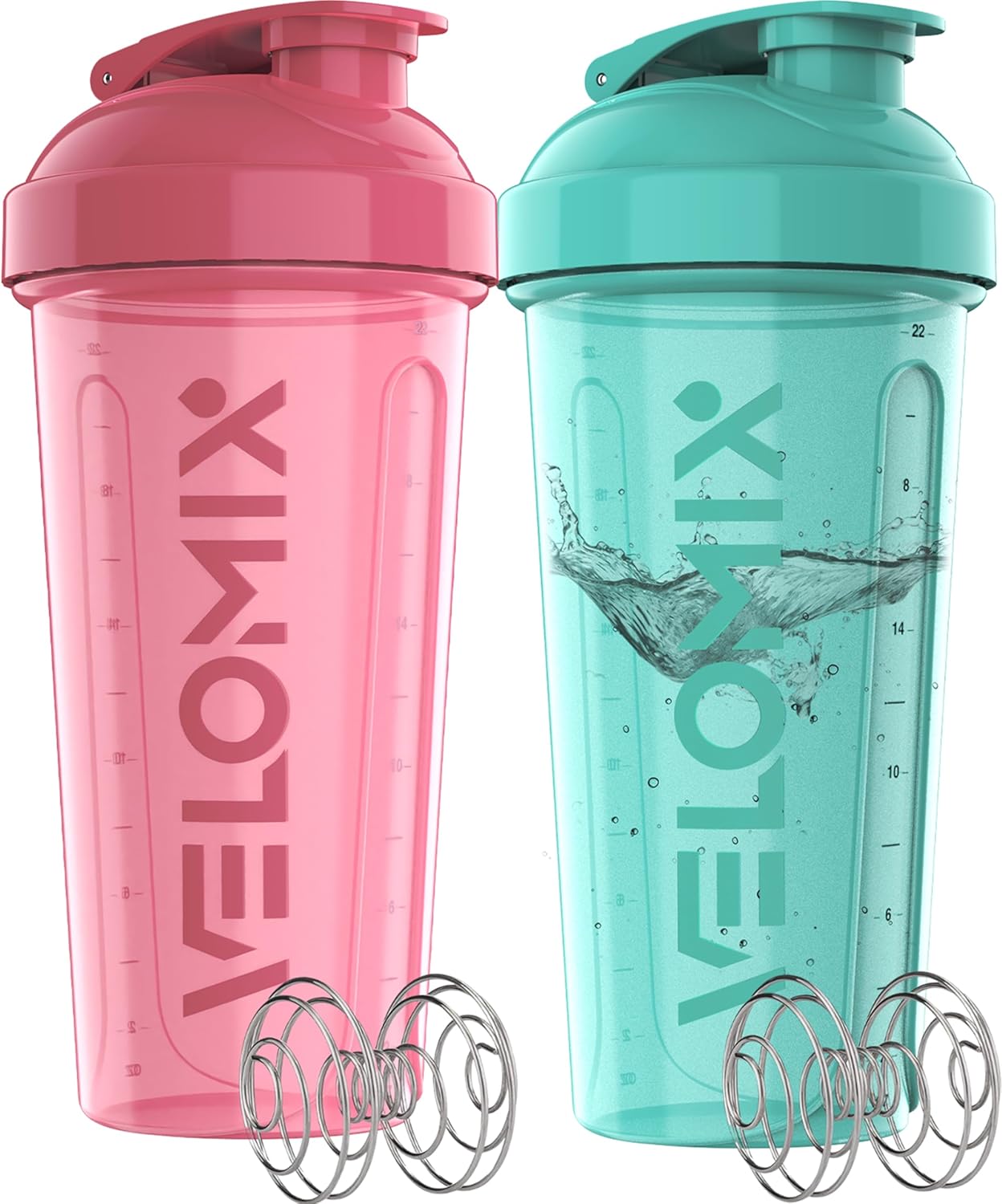 $9.xx Reg $19 VELOMIX 2-Pack 28 oz Protein Shaker Bottles at deal at Amazon