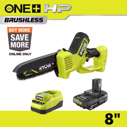 Ryobi 8″ Mini Chainsaw Only $117 (Reg. $179) at Home Depot