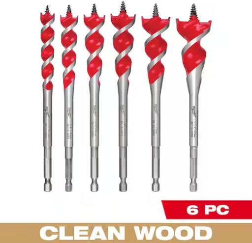 Milwaukee 6-Piece Auger Bit Set Only $24 (Reg. $51.97) at Home Depot