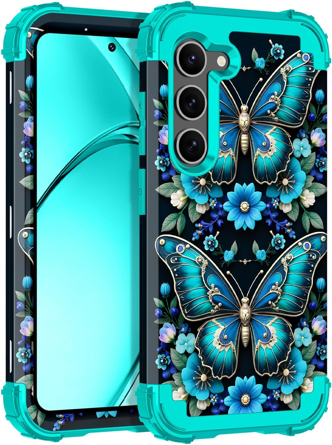 Rancase Galaxy S23 Plus Case in Dark Green with Glow in the Dark Feature on Amazon