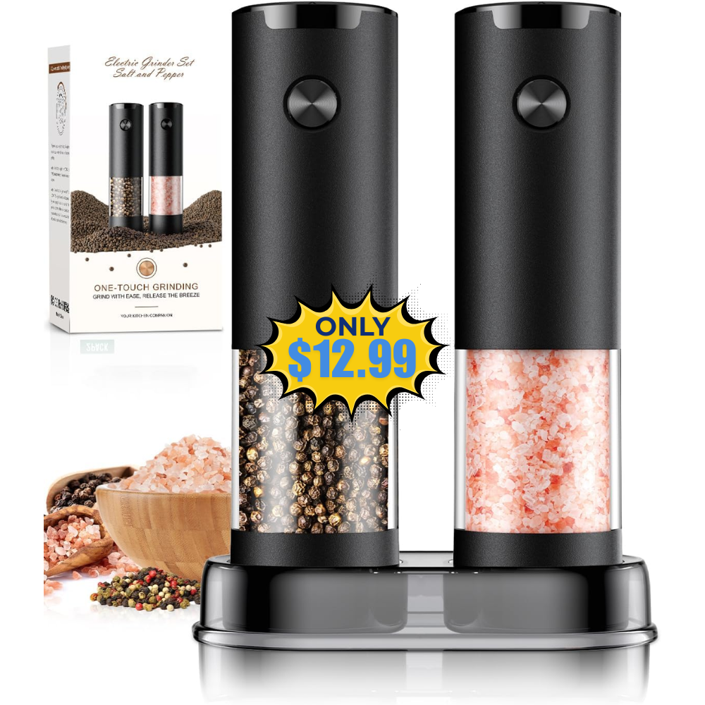 Electric Salt and Pepper Grinder Set Deal: Save 33%