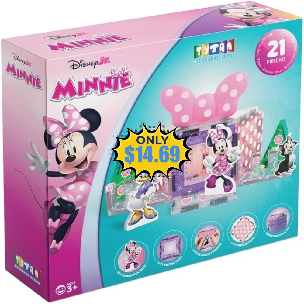 Minnie Mouse Magnetic Tile Set Deal: Save 33%