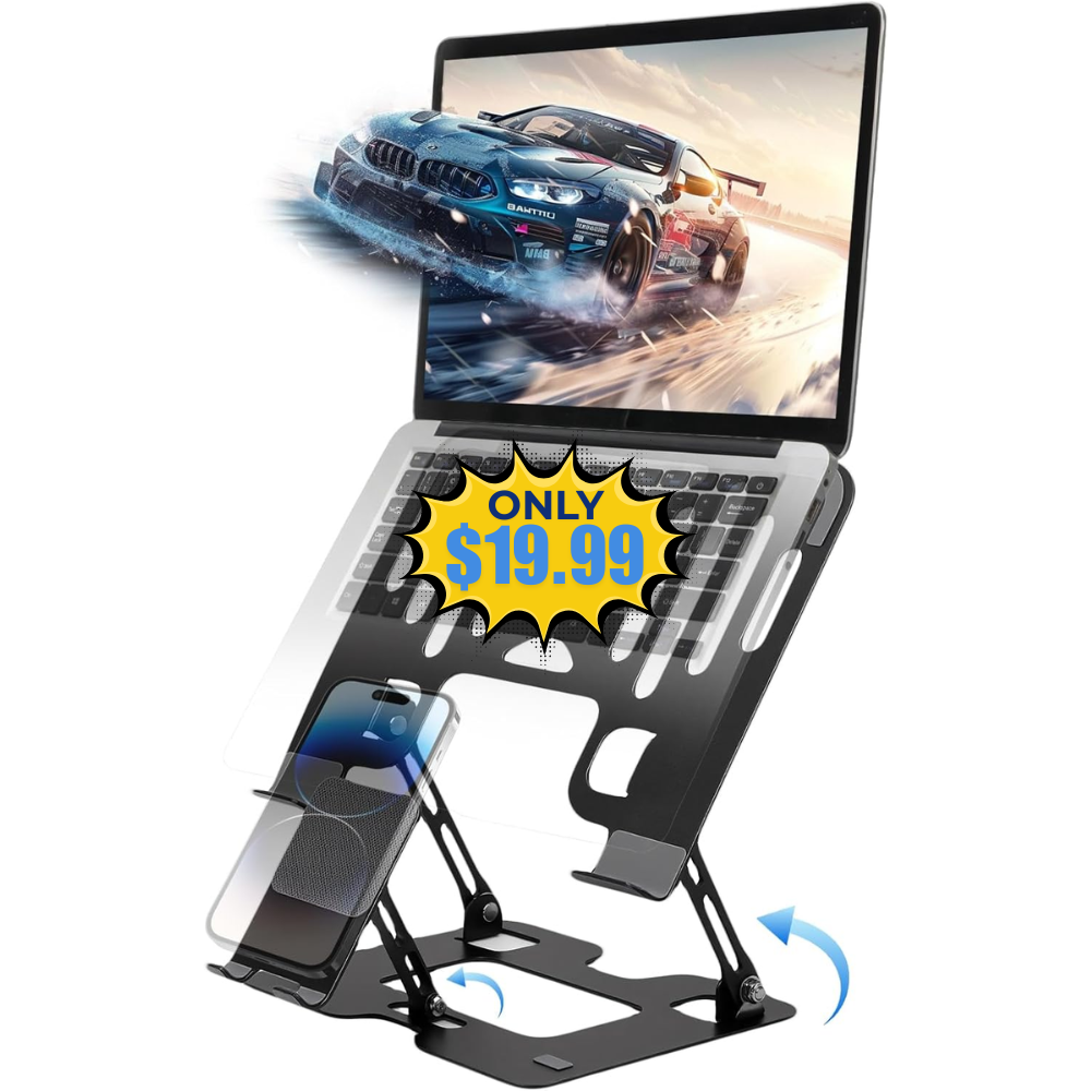 Ergonomic 2-in-1 Laptop & Phone Stand Deal: Save 50%